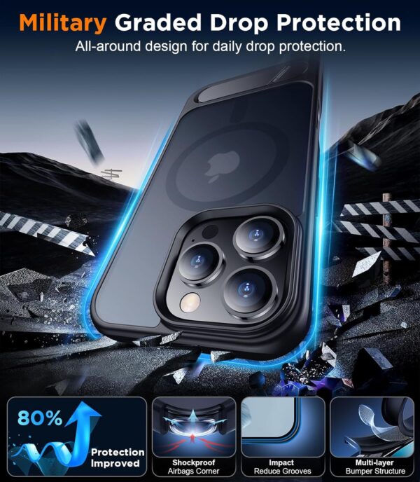 Temdan Magnetic Compatible with iPhone 16 Pro Max Case, - Image 3
