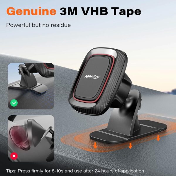 [2 Pack] Magnetic Phone Holder for Car, APPS2Car - Image 4