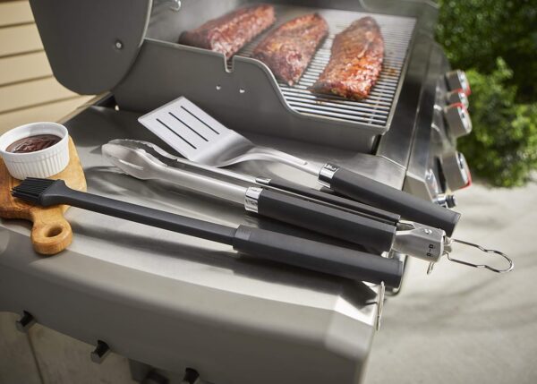 Weber Precision 3-Piece Grilling Tool Set, Stainless Steel - Image 2