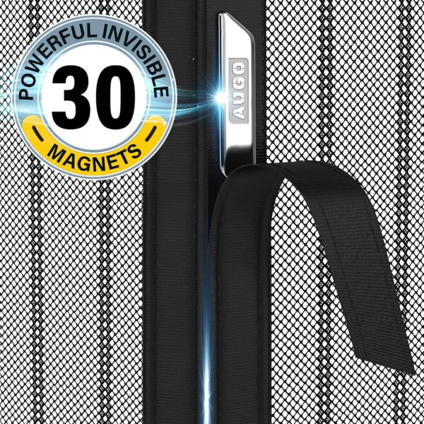 AUGO Magnetic Screen Door - Self Sealing, Heavy Duty, - Image 2
