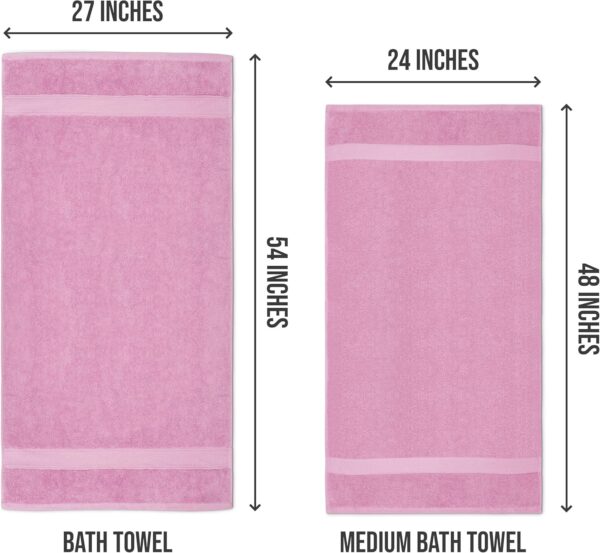 Utopia Towels 6 Pack Medium Bath Towel Set, 24 by 48 Inches - Image 4