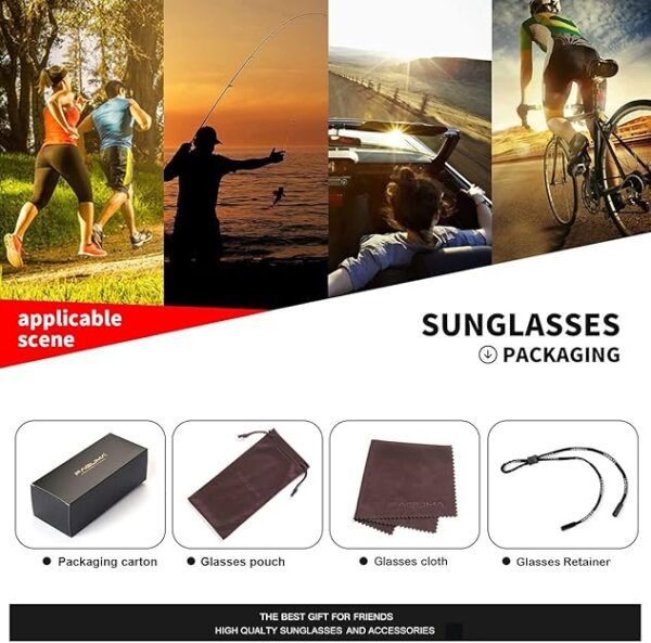FAGUMA Sports Polarized Sunglasses For Men Cycling - Image 2