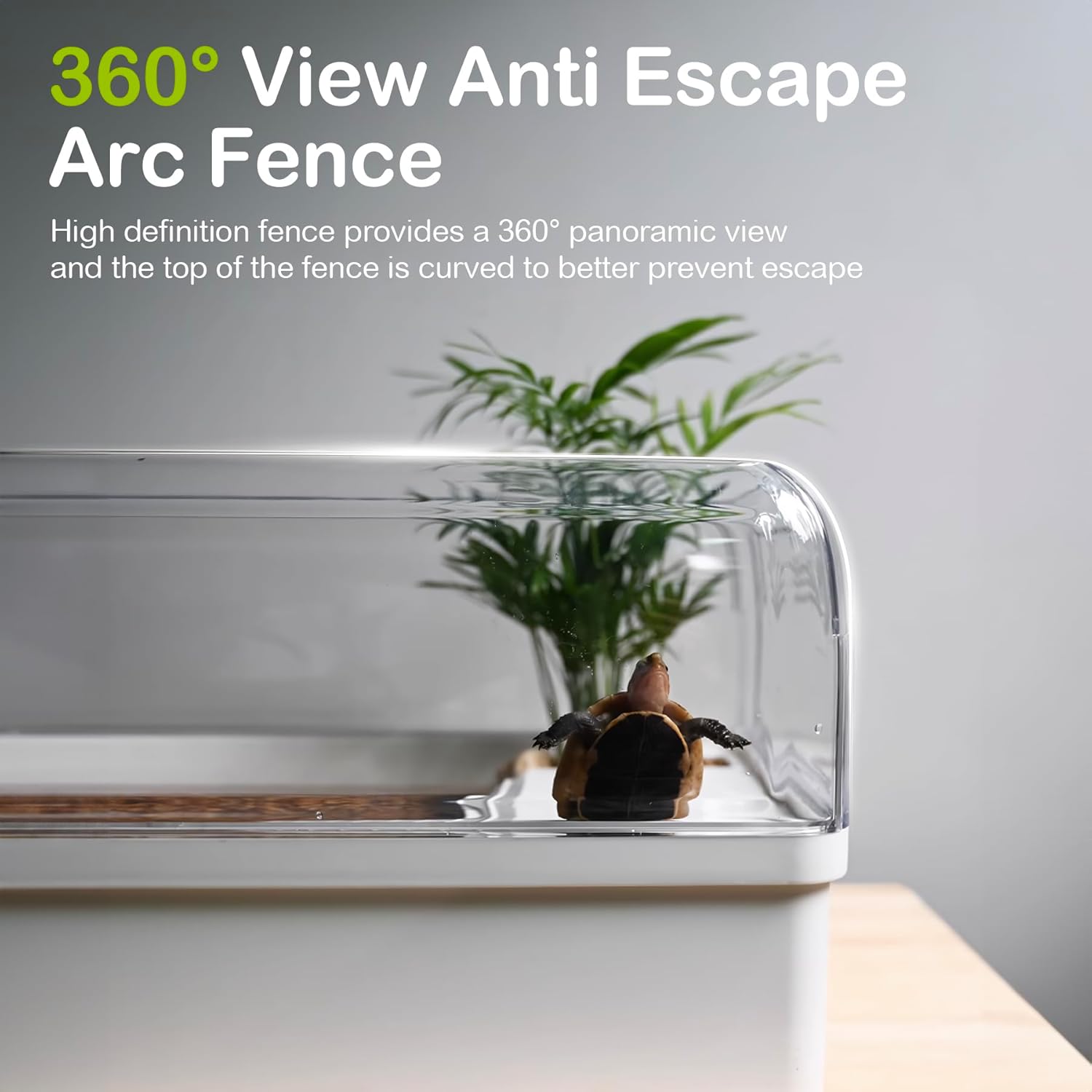 Turtle Tank Habitat Kit,Aquatic Tortoise Enclosure Starter - Image 2