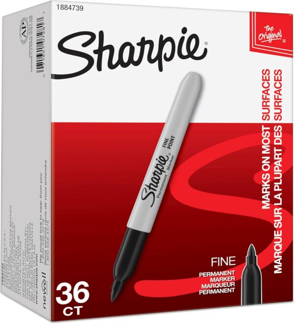 Sharpie Permanent Markers Bulk Set Fine Tip Markers Set For - Image 3