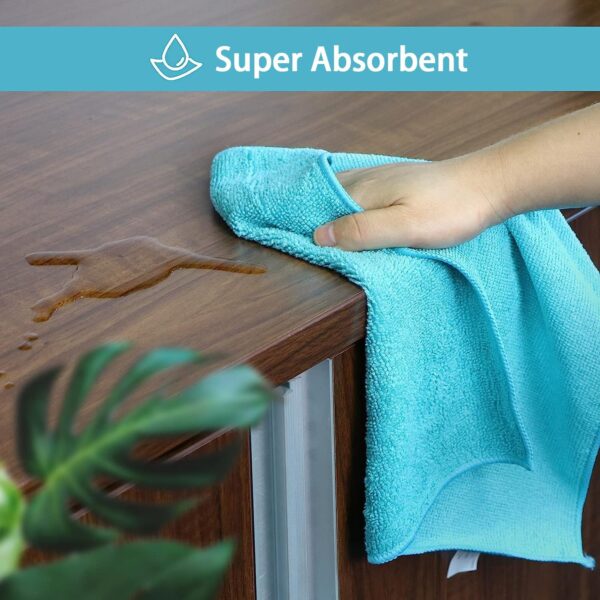 HOMEXCEL Microfiber Cleaning Cloth,12 Pack Cleaning Rags, - Image 2