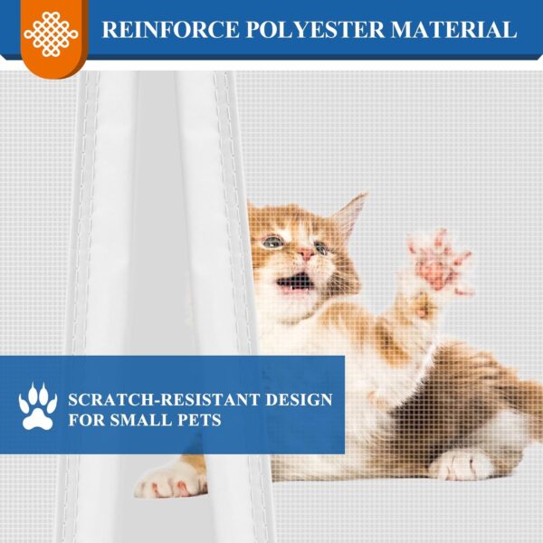 MAGZO Magnetic Screen Door, 32'' x 80'', High-Density Fiber - Image 4
