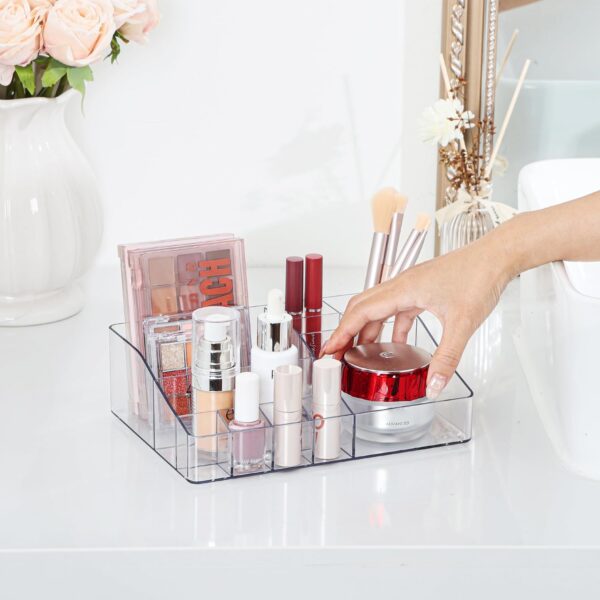 Vtopmart 1 Tier Clear Makeup Organizer, Cosmetic Storage for - Image 3