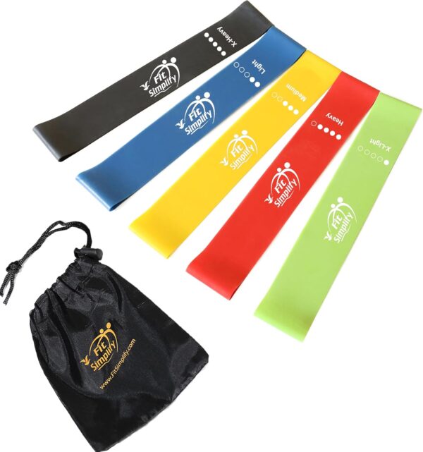 Fit Simplify Resistance Loop Exercise Bands with Instruction