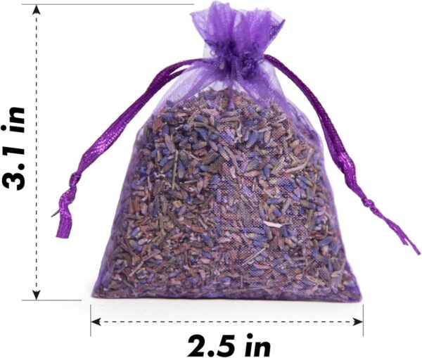 Bag of 25 Sachets Dried Lavender Flower Lavender Sachets for - Image 3