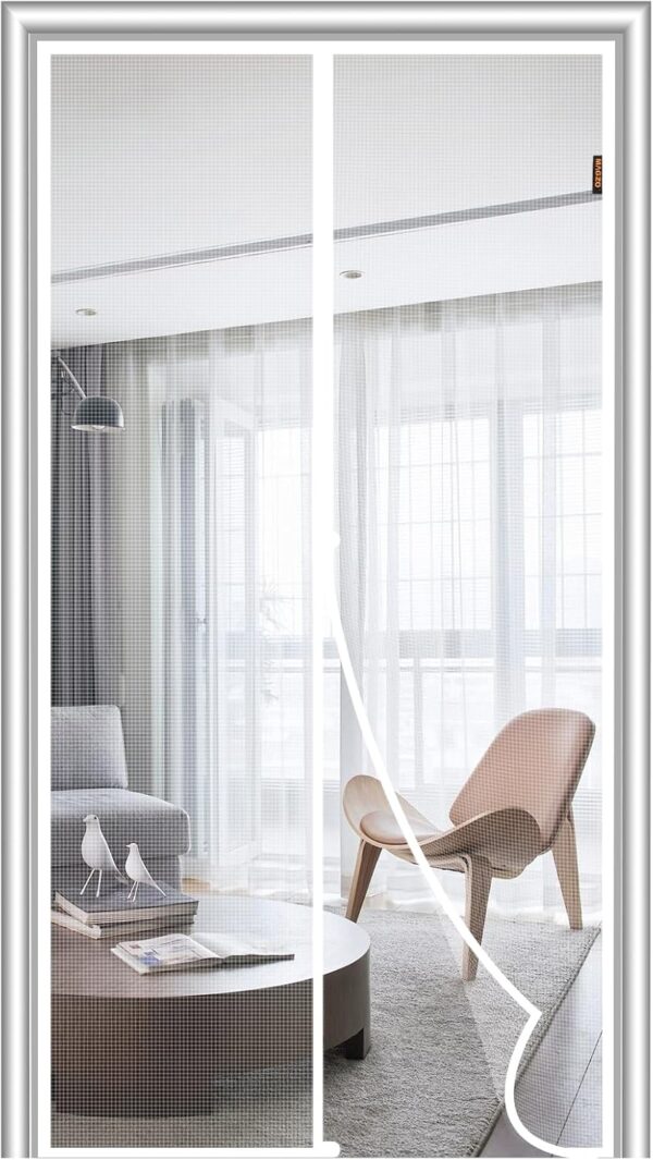 MAGZO Magnetic Screen Door, 32'' x 80'', High-Density Fiber