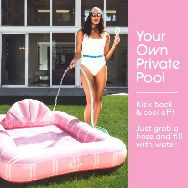 FUNBOY and Barbie Tanning Pool Lounger Float, XL 72'' x 48'' - Image 2
