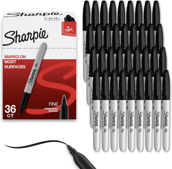 Sharpie Permanent Markers Bulk Set Fine Tip Markers Set For