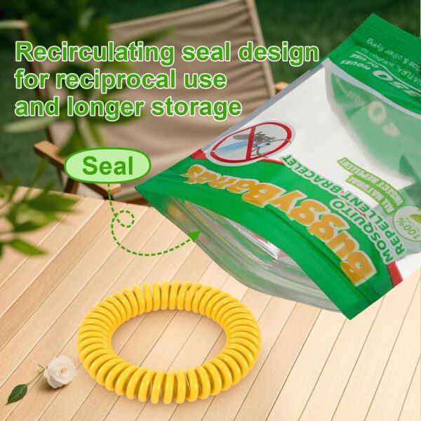 12 Pack Mosquito Repellent Bracelets, Individually Wrapped - Image 3