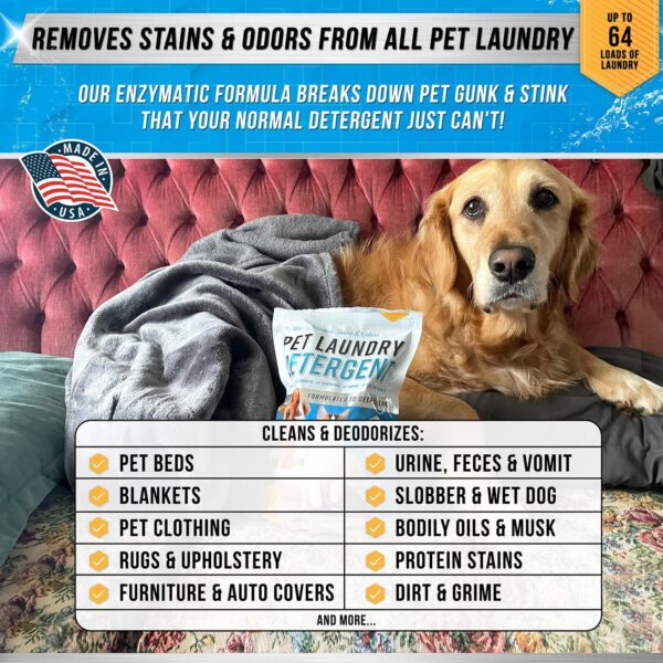 Pet Laundry Detergent Odor Remover - ACTIVE Enzyme Based - Image 3