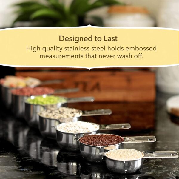 Simply Gourmet Measuring Cups Set of 7, Stackable, - Image 4