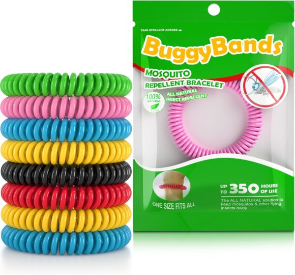 12 Pack Mosquito Repellent Bracelets, Individually Wrapped