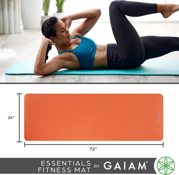 Gaiam Essentials Thick Yoga Mat Fitness & Exercise Mat - Image 3