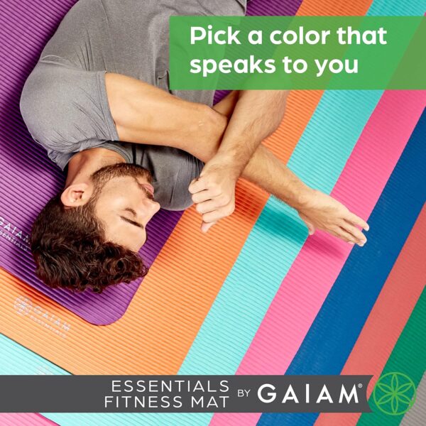 Gaiam Essentials Thick Yoga Mat Fitness & Exercise Mat - Image 4
