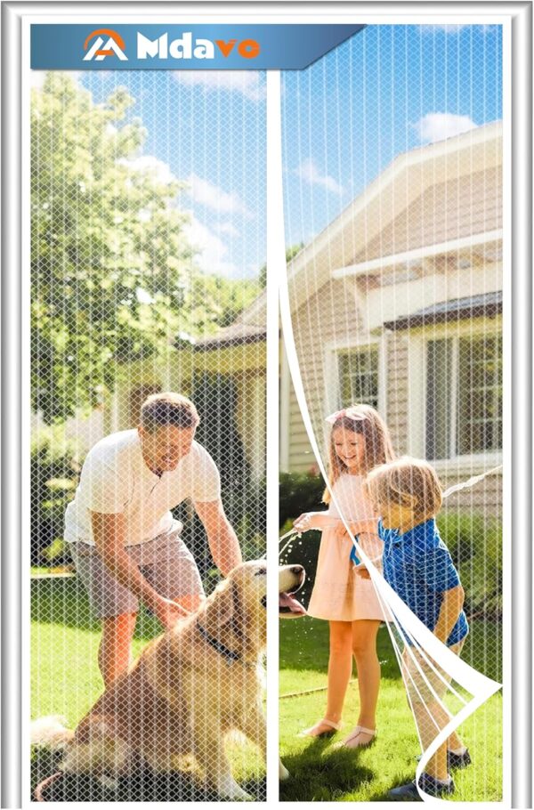 Magnetic Screen Door, Keep Bugs Out, Pet & Kid Friendly