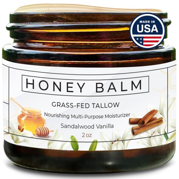 Tallow and Honey Balm, Organic Body Butter, Grass-Fed Beef - Image 5
