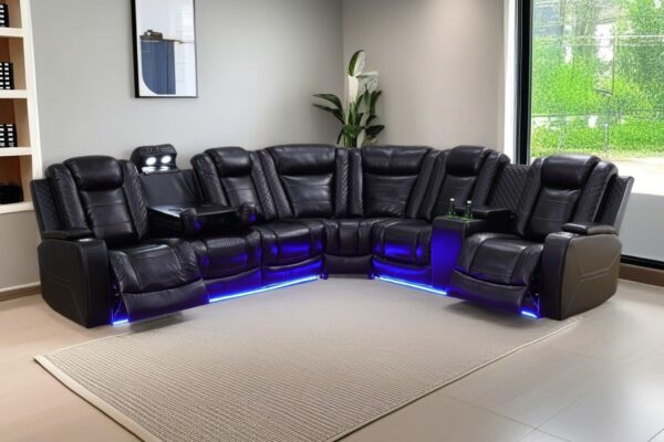 A Ainehome Sectional Couches with USB Ports for Living Room,