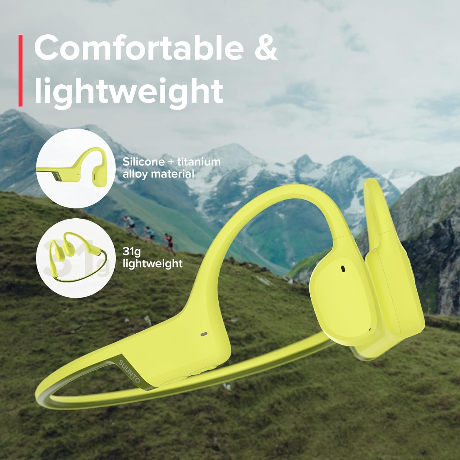 SUUNTO Sonic Open-Ear Bone Conduction Sports Headphone, - Image 4