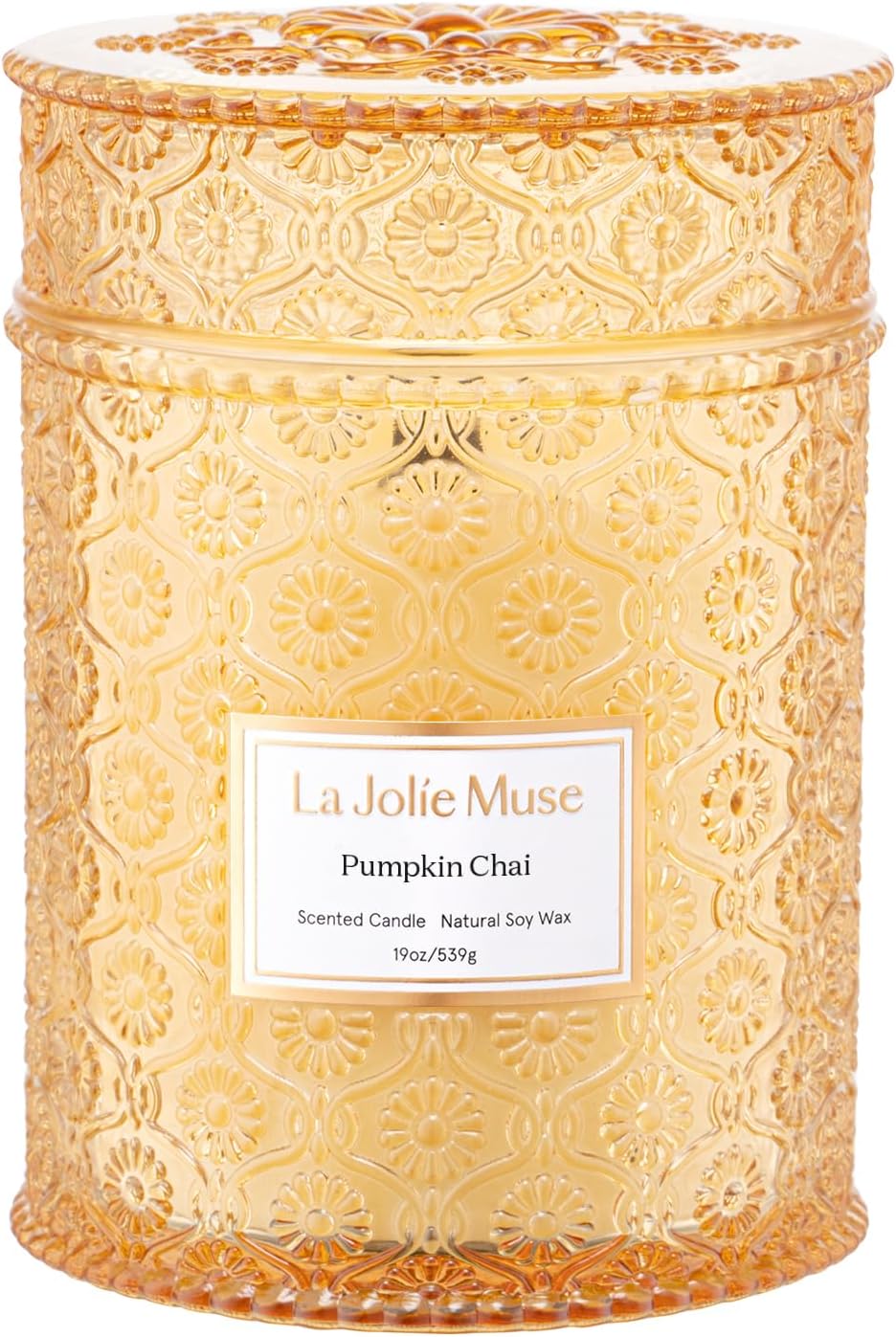 LA JOLIE MUSE Pumpkin Candle, Fall Candles for Home Scented
