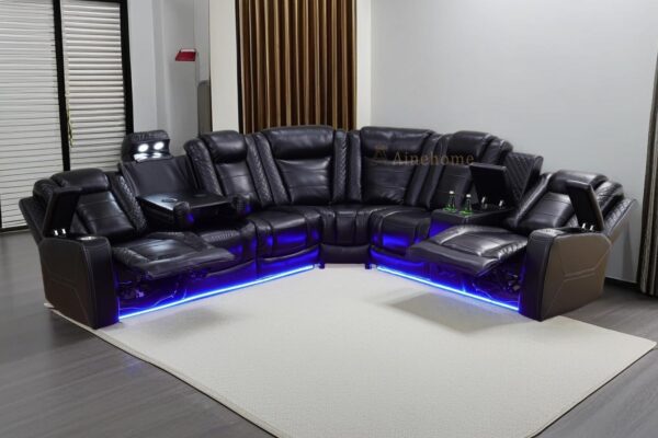 A Ainehome Sectional Couches with USB Ports for Living Room, - Image 2