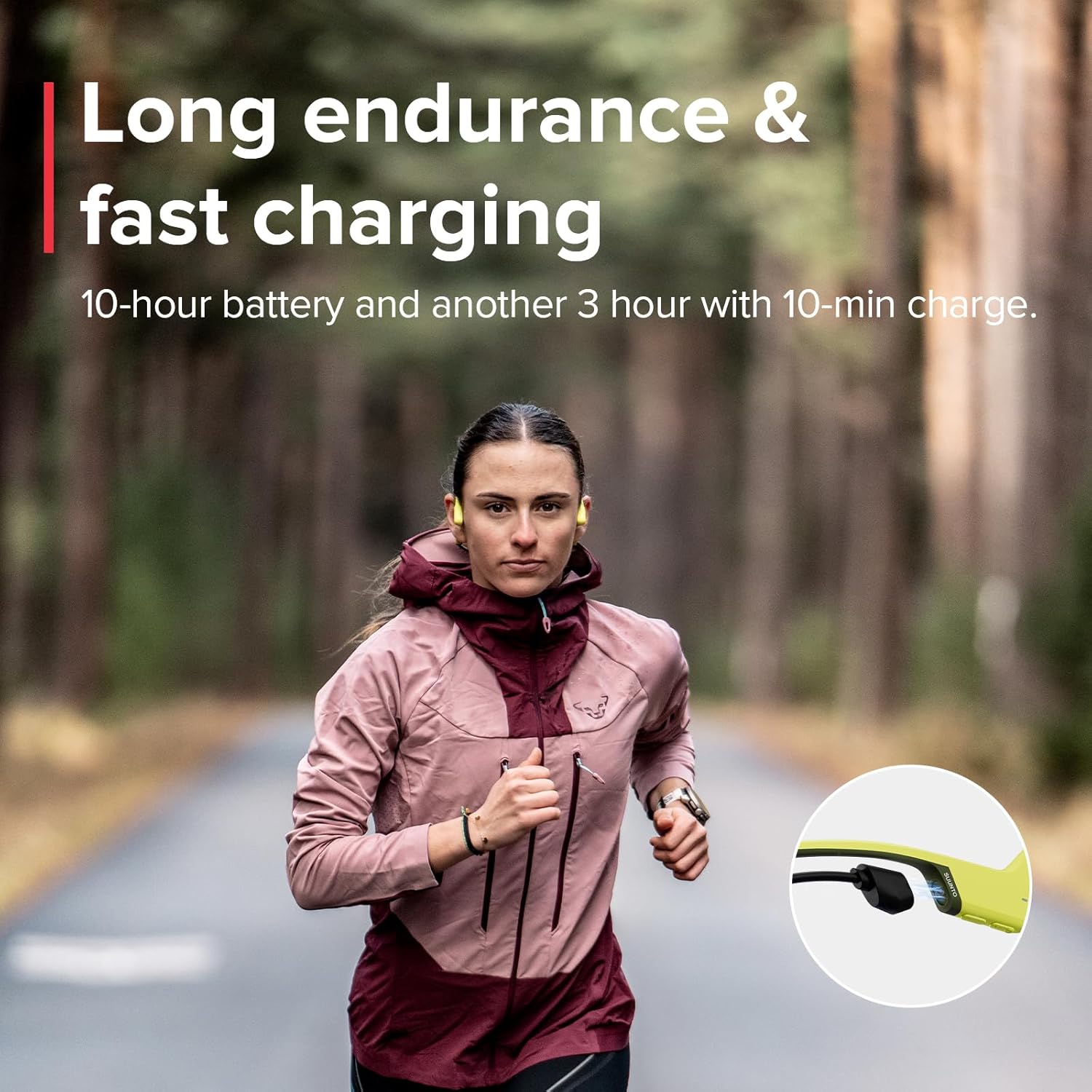 SUUNTO Sonic Open-Ear Bone Conduction Sports Headphone, - Image 3