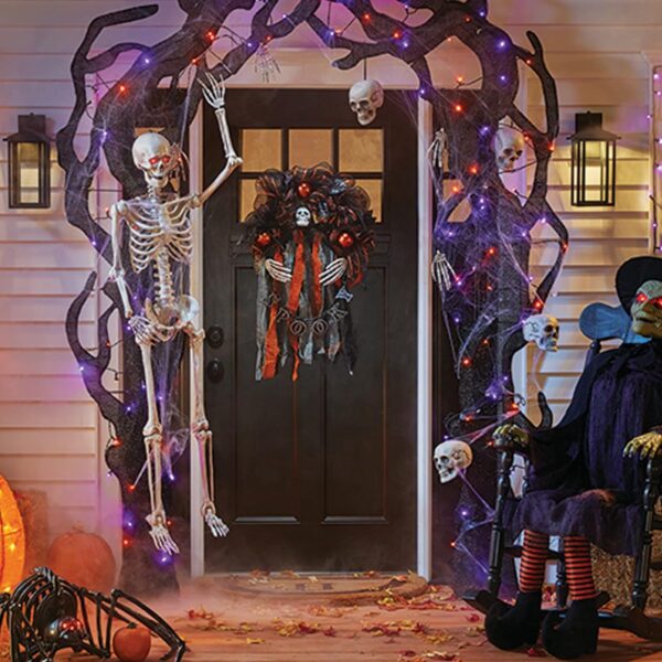 Dazzle Bright 2 Pack Purple and Orange Fairy String Lights, - Image 2