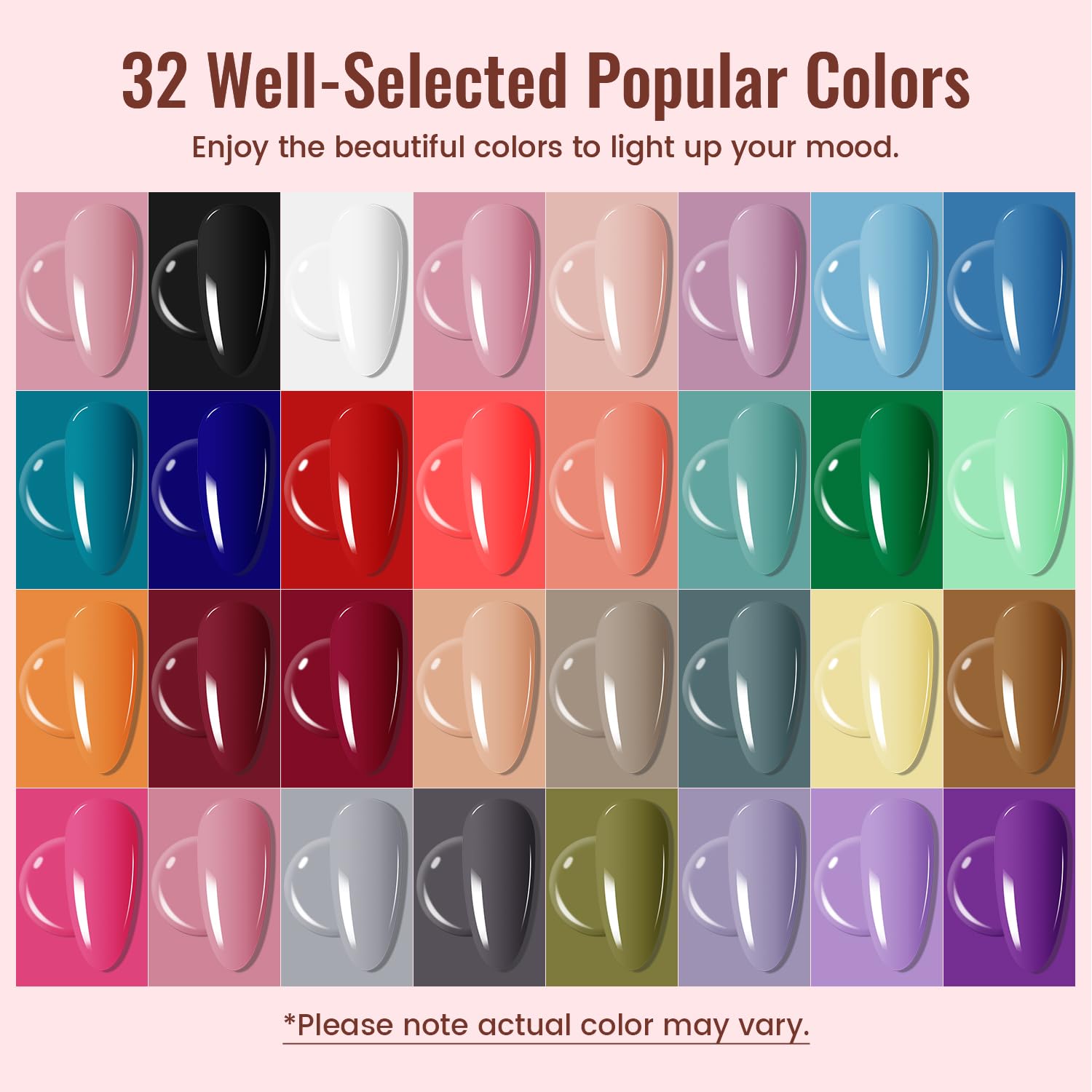 JODSONE Gel Nail Polish Kit with U V Light 32 Colors - Image 4